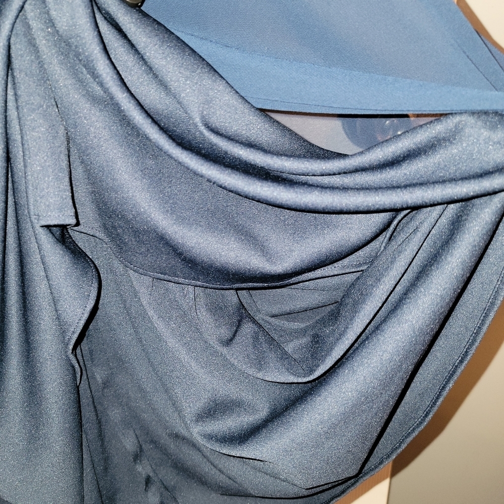 Sorella Vita NAVY Layered Chiffon Maxi Dress - Picture 6 of 14